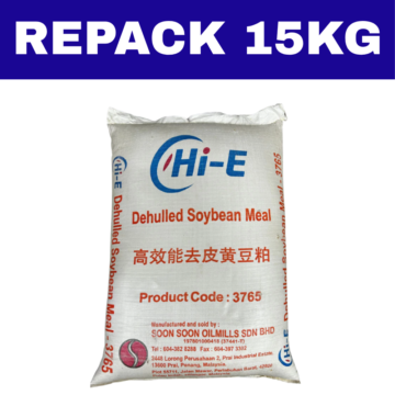 Serbuk Soya Hi-E Hipro 47 | Dehulled Soybean Meal 3765 | Repack 20Kg