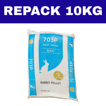 Dedak Makanan Arnab 703P / Rabbit Feed | Gold Coin Feedmills | Repack 10Kg