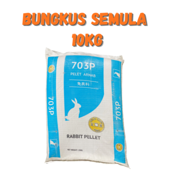 Dedak Makanan Arnab 703P / Rabbit Feed | Gold Coin Feedmills | Repack 10Kg