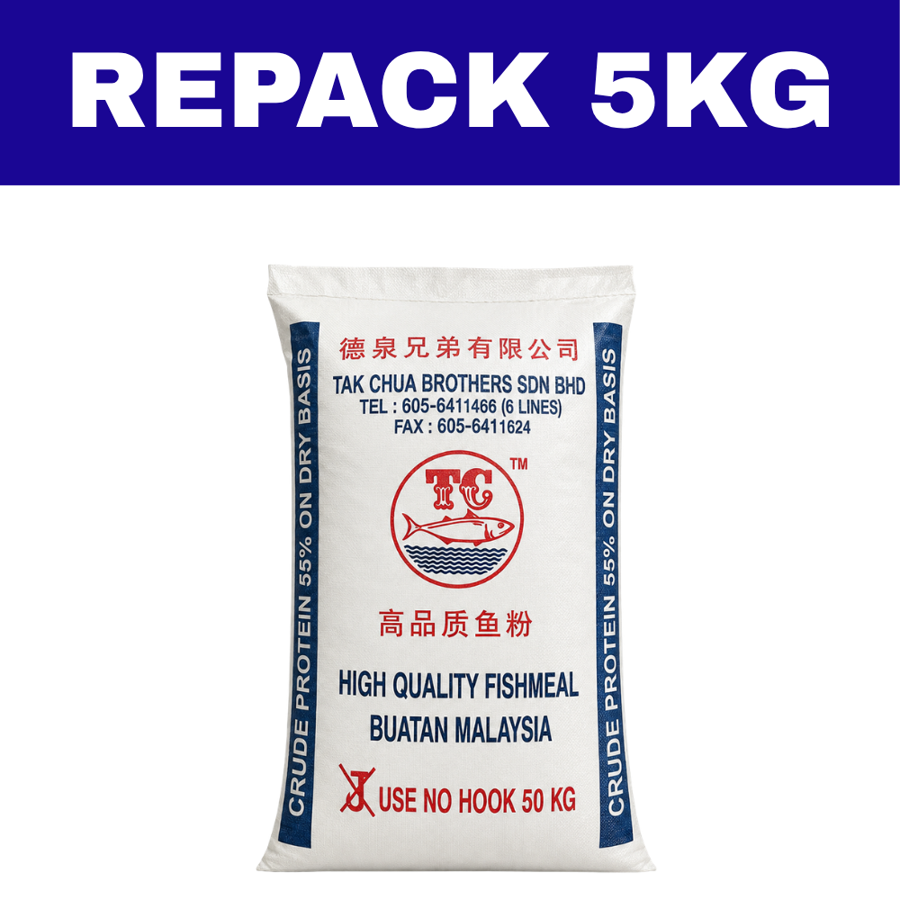 Dedak Ikan Fish Meal / Tepung Ikan | Tak Chua | Repack 5Kg