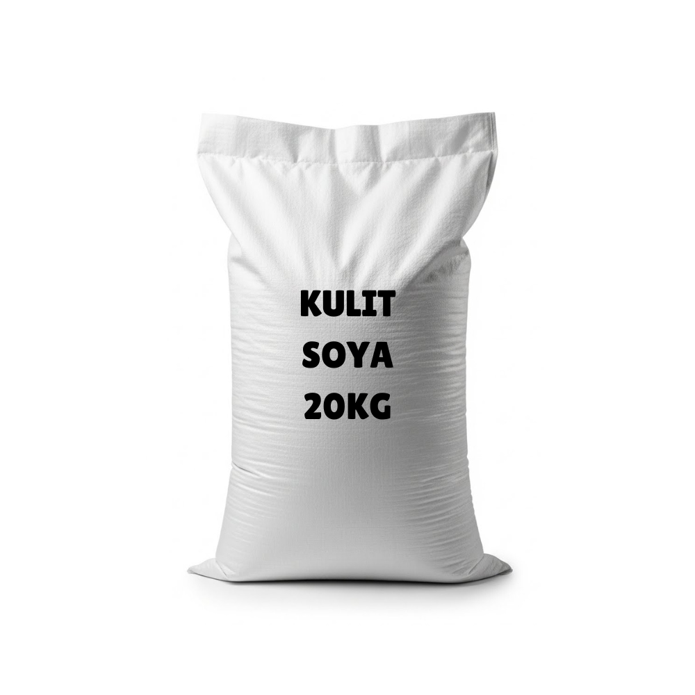 Dedak Makanan Haiwan Kulit Kacang Soya | 20Kg