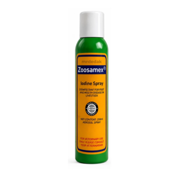 Zoosamex Iodin Spray | Spray Luka Ternakan | 250ml