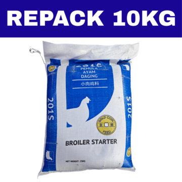 Dedak Makanan Ayam 201S Permulaan / Broiler Chicken Feed | Gold Coin | Repack 10Kg