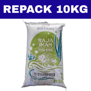 Dedak Makanan Ikan Air Tawar BT08 Pembesaran / Floating Freshwater Fish Feed | Raja Ikan Bintang | Repack 10Kg